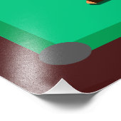 Funny Green Pool Table Snooker Dad Father's Day Fotodruck (Ecke)