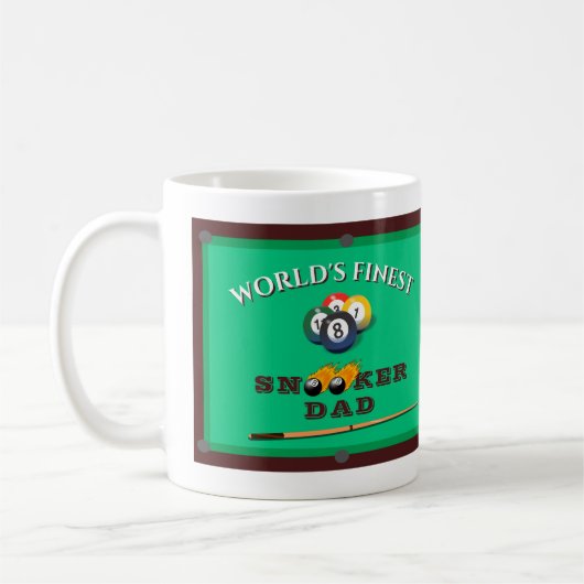 Funny Green Pool Table Snooker Dad Father's Day Kaffeetasse (Links)