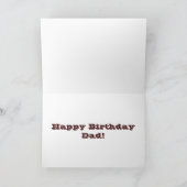 Funny Green Pool Table Snooker Dad Father's Day Karte (Innenseite)