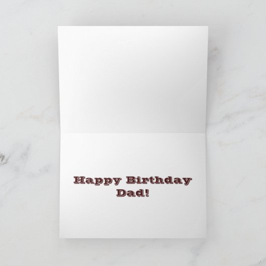 Funny Green Pool Table Snooker Dad Father's Day Karte (Innenseite)