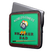Funny Green Pool Table Snooker Dad Father's Day Laptopschutzhülle (Vorderseite Links)