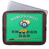 Funny Green Pool Table Snooker Dad Father's Day Laptopschutzhülle (Vorderseite)
