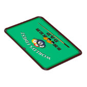Funny Green Pool Table Snooker Dad Father's Day Magnet (Rechte Seite)
