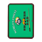 Funny Green Pool Table Snooker Dad Father's Day Magnet (Vertikal)
