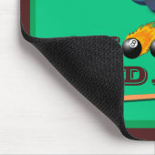 Funny Green Pool Table Snooker Dad Father's Day Mousepad (Ecke)