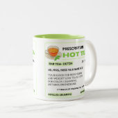 Funny Green Prescription Hot Tee Tasse (VorderseiteRechts)