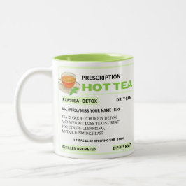 Funny Green Prescription Hot Tee Tasse