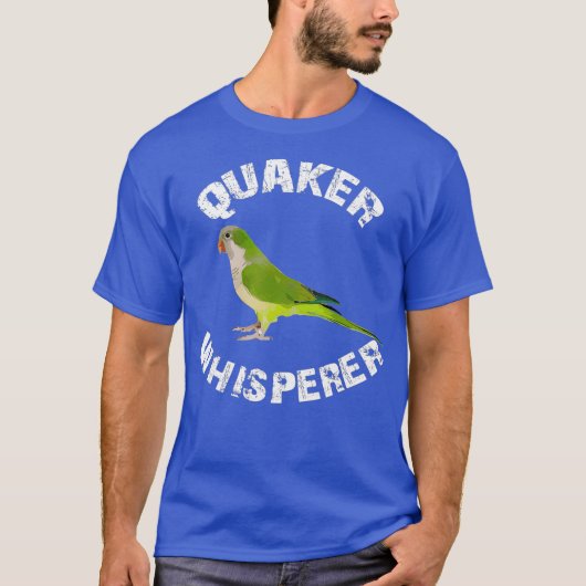 Funny Green Quaker Whisperer Parrot Bird Apparel T-Shirt (Vorderseite)