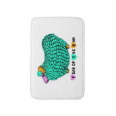 Funny Green Ram Chinese Year Zodiac Bath Mat Badematte (Vorderseite Vertikal)