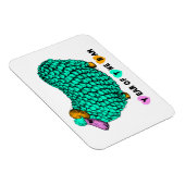 Funny Green Ram Chinese Year Zodiac P Magnet (Rechte Seite)