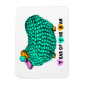 Funny Green Ram Chinese Year Zodiac P Magnet (Vertikal)