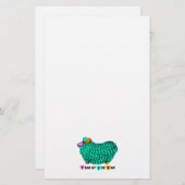 Funny Green Ram Chinese Year Zodiac Stationierung Briefpapier (Vorne/Hinten)