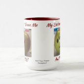 Funny GREEN & RED ''Apple from My Student'' Tasse (Zentrum)