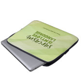 Funny Green Sarcasm Liebe Language Modern Snarky Laptopschutzhülle (Vorne Knopf)