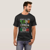 Funny Green Shamrock Clover Irish Italian Saint Pa T-Shirt (Vorne ganz)