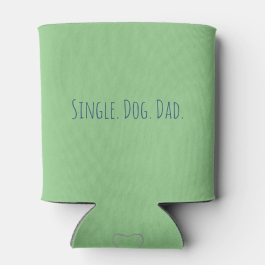 Funny Green Simple Single Dog Vater Getränkekolle Dosenkühler (Rückseite)