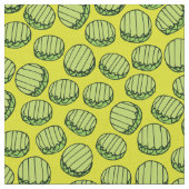 Funny Green Slicles Food Pattern Stoff (Nahaufnahme)