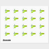 Funny Green Snake Sticker (Blatt)
