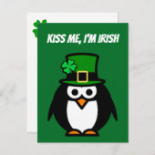 Funny green St Patricks Day Partys Postkarten (Vorne/Hinten)