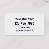 Funny Green Tractor Tractorologe Humorist Visitenkarte (Rückseite)