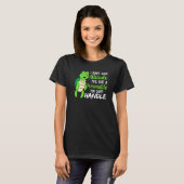 Funny Green Turtle I've Got A Personality You Cant T-Shirt (Vorne ganz)
