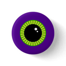 Funny Green und Lila Monster Eyeball