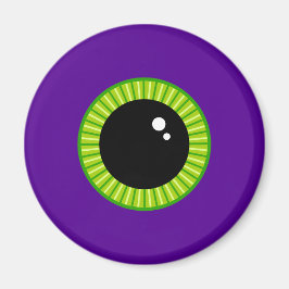 Funny Green und Lila Monster Eyeball Magnet