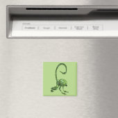 Funny Green Watermelon Alien Magnet (In Situ (Geschirrspüler))