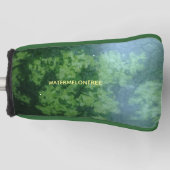 Funny Green Watermelon Lover Abstraktes Muster Golf Headcover (Vorderseite)
