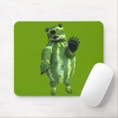 Funny Green Watermelons Bear Mousepad (Mit Mouse)