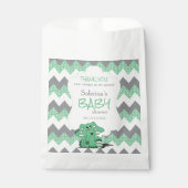 Funny Green Zickzack Albern Niedlich Baby Elephant Geschenktütchen (Vorderseite)