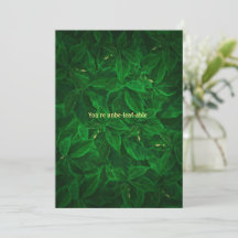 Funny Greenery Unbe-Leaf-able Danke-Card