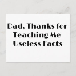 Funny Greeting Card für den Vatertag und die Gebur Postkarte