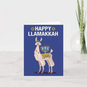 Funny Greeting Card - Jüdischer Urlaub Llamakkah Feiertagskarte