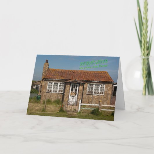 Funny Greeting Card New Home Karte (Vorderseite)