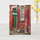 Funny greetings card moving home karte (Gelbe Blume)