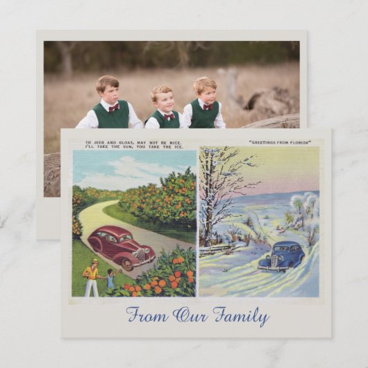 Funny Greetings von Florida Fotokarte (Vorne/Hinten)