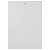 Funny Grey Cat Popping Through Torn Paper Illusion Klemmbrett (Rückseite)