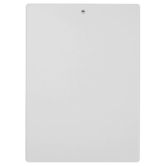 Funny Grey Cat Popping Through Torn Paper Illusion Klemmbrett (Rückseite)