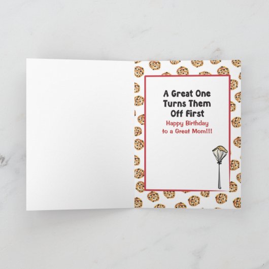 Funny Grey Hair Cartoon Mutter Mutter Mutter Mutte Karte (Innenseite)