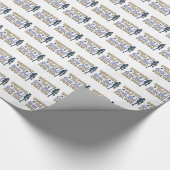 Funny Grey Hair Running Zitat - Älterer Runner Geschenkpapier (Ecke)