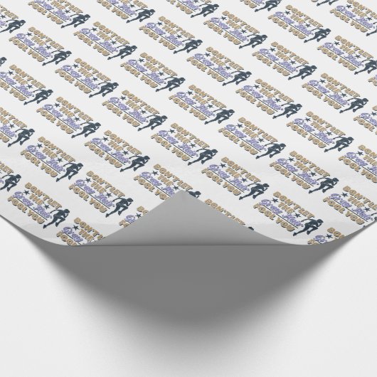 Funny Grey Hair Running Zitat - Älterer Runner Geschenkpapier (Ecke)