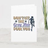 Funny Grey Hair Running Zitat - Älterer Runner Karte (Vorderseite)