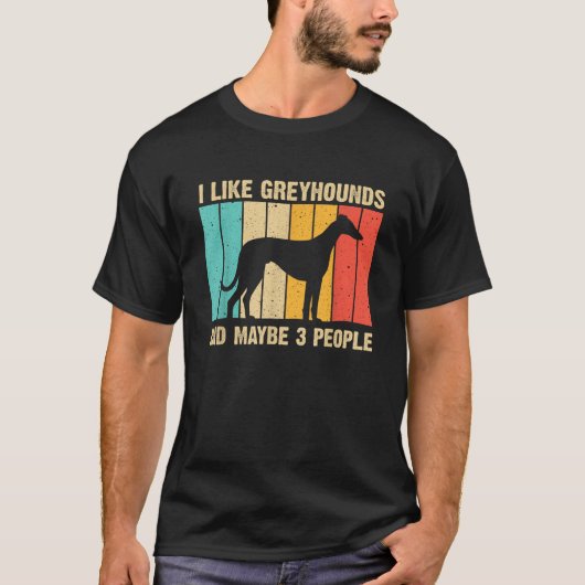 Funny Greyhound Design Männer Italienisch Greyhoun T-Shirt (Vorderseite)