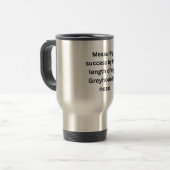 Funny Greyhound Tasse - Erfolgsmessung (Vorderseite Links)