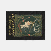 Funny Griechisch Goddess Artemis Deer Junting Myth Fleecedecke (Vorderseite (Horizontal))