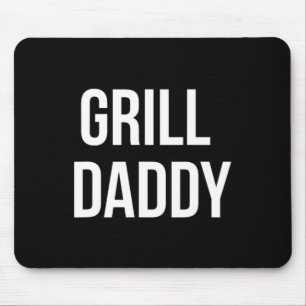 Funny Grill Daddy Grillen und Rauchen zum Vatertag Mousepad