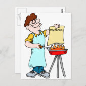 Funny Grill Geschenke Postkarte (Vorne/Hinten)