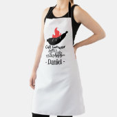 Funny Grill Instructor BBQ Sausage Bold Black Schürze (InSitu)