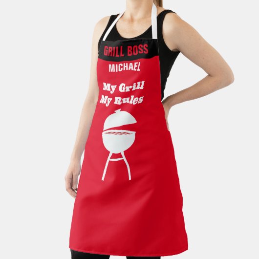 Funny Grill Koch Schürze, Custom My Grill, My Rule Schürze (InSitu)